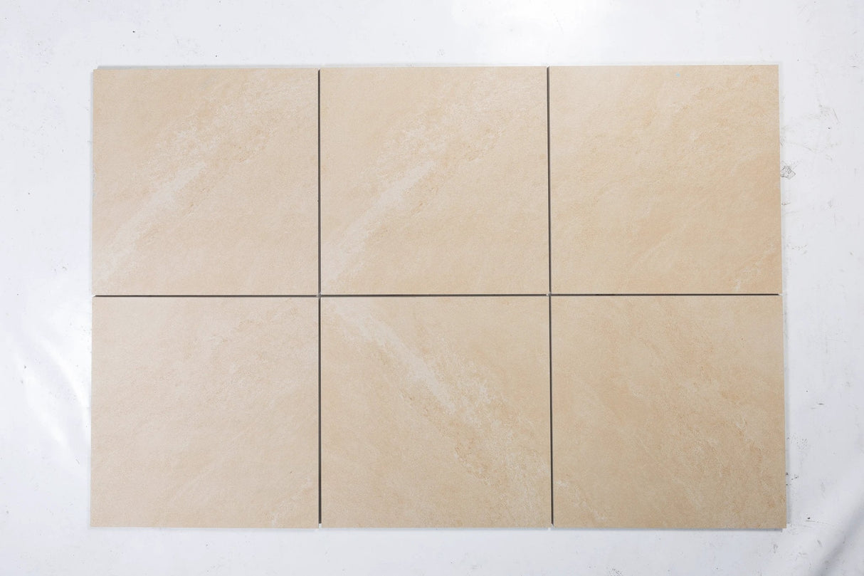 Luzia Porcelain Paving Polar Ivory Outdoor Tiles - Armstrong Cheshire