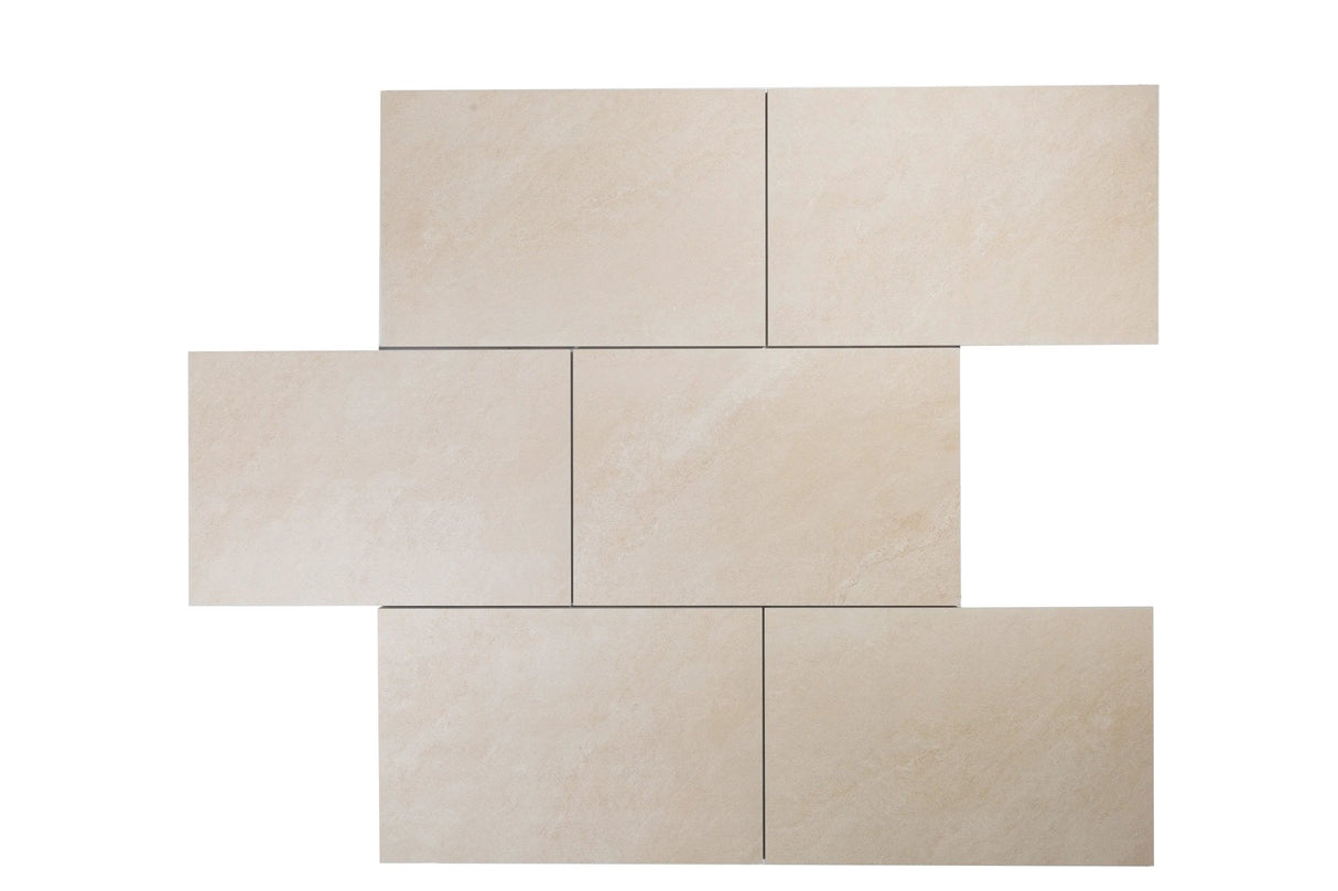 Luzia Porcelain Paving Polar Ivory Outdoor Tiles - Armstrong Cheshire