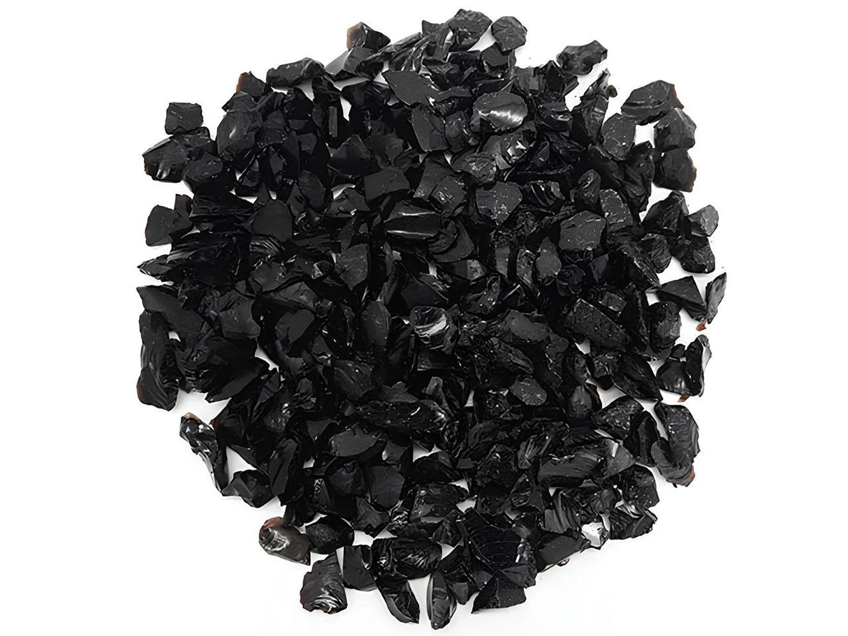 Midnight Black Tumbled Glass Chippings 10-20mm - Armstrong Cheshire