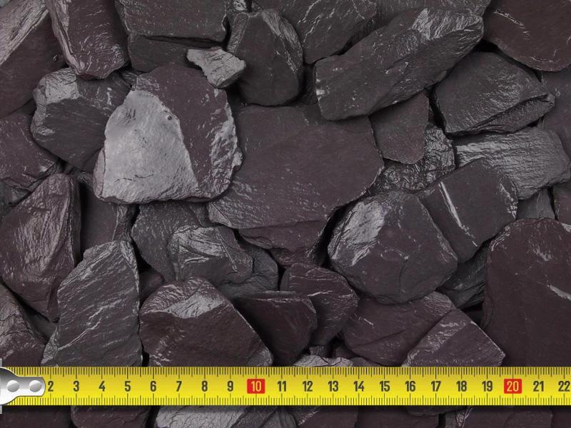 Midnight Blue Slate Chippings 40mm 25/50 20kg Bags - Armstrong Cheshire
