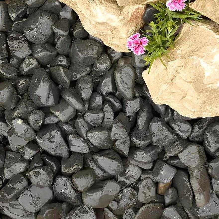 Midnight Granite 60-120mm Decorative Cobbles - Armstrong Cheshire