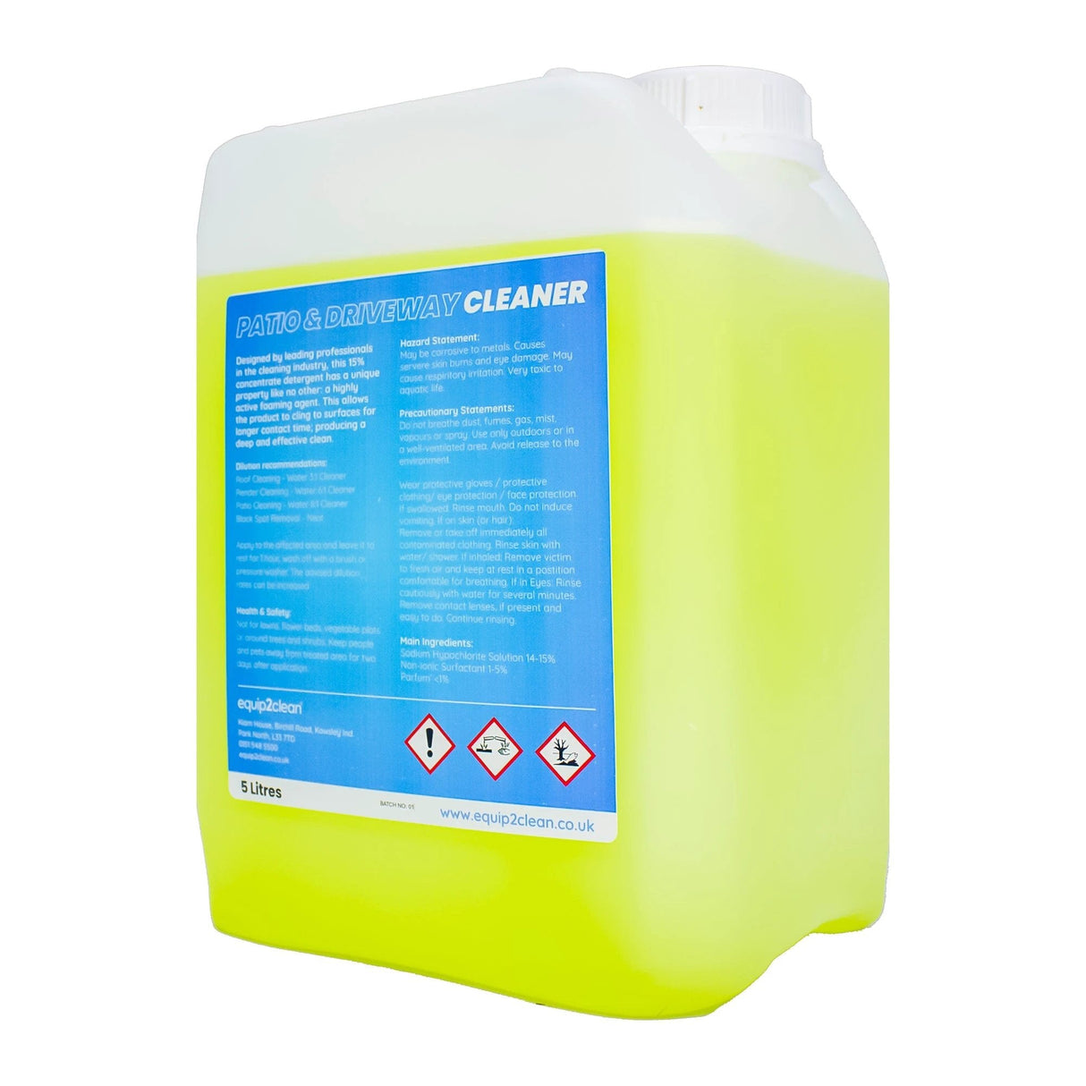 Patio & Driveway Cleaner 5L (Hypo Superfoam+) - Armstrong Cheshire