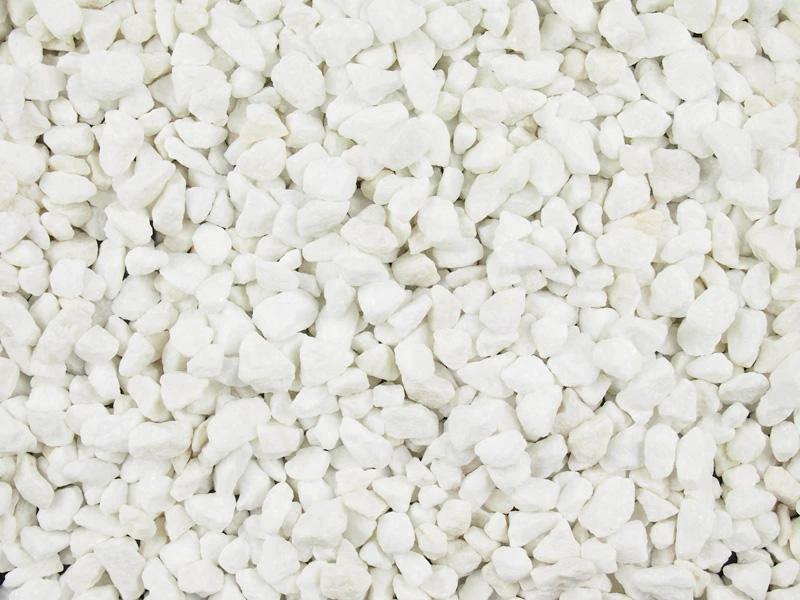 Polar White Spanish Marble Gravel 10mm 25/50 20kg Bags - Armstrong Cheshire
