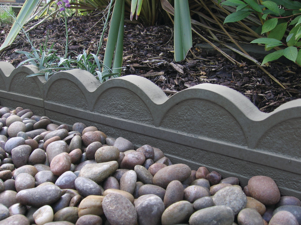Scallop Decorative Concrete Edging Pack of 50 - Armstrong Cheshire