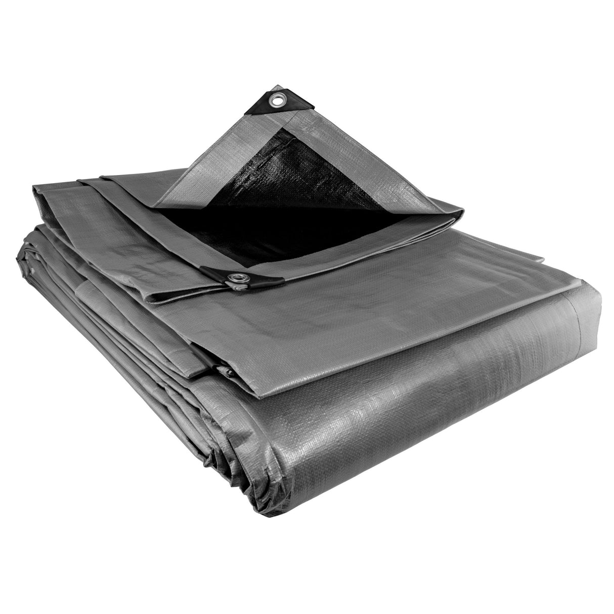 Silver XL-Grade Tarpaulin with 10 Metres of 8mm Bungee Rope