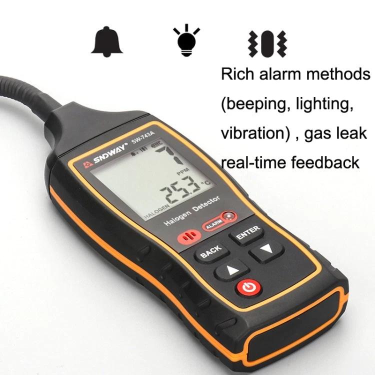 SNDWAY SW743A Halogen Gas Detector Automotive Electronic Air Conditioning Refrigerant Freon Maintenance Leak Detector, SW743A - Armstrong Cheshire