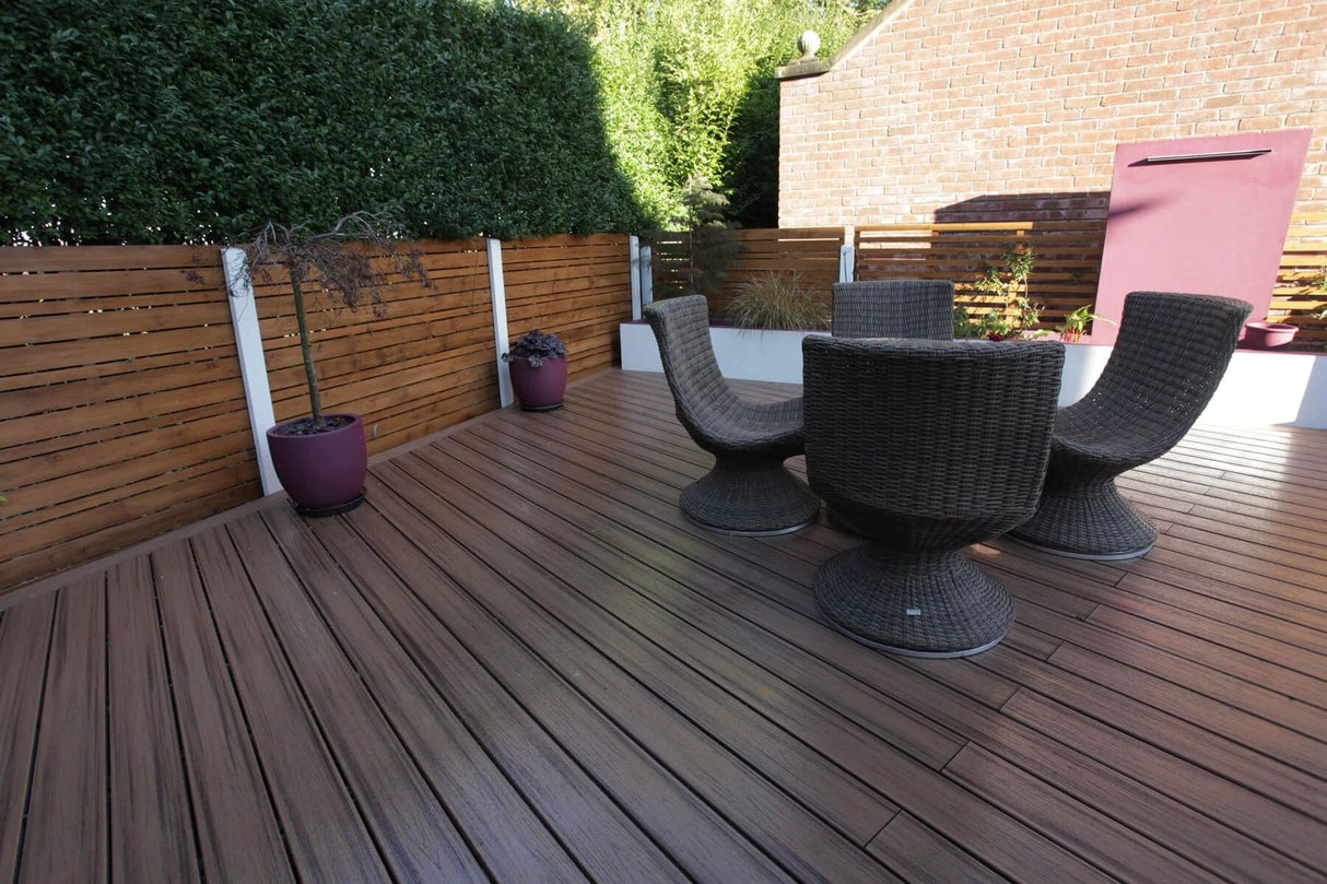 Trex Decking Board Composite Grooved 25mmx140mm Spiced Rum 3660mm - Armstrong Cheshire