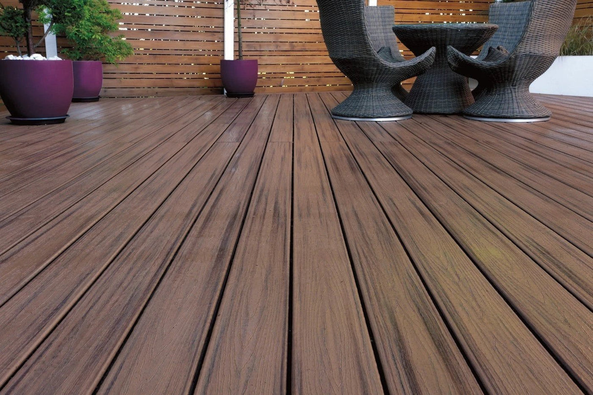 Trex Decking Board Composite Grooved 25mmx140mm Spiced Rum 3660mm - Armstrong Cheshire