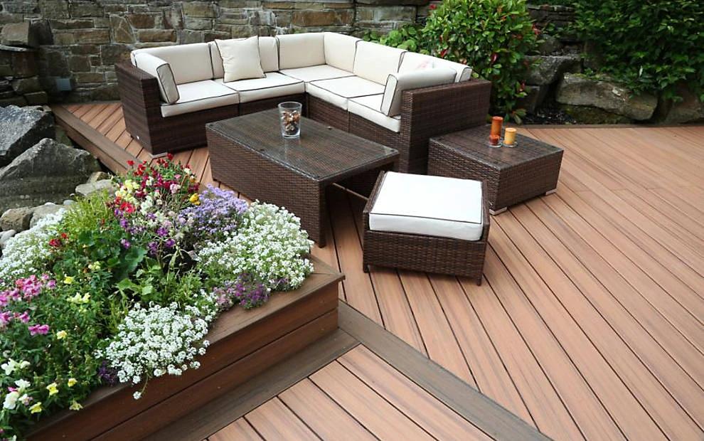 Trex Decking Board Composite Grooved 25mmx140mm Tiki Torch 3660mm - Armstrong Cheshire