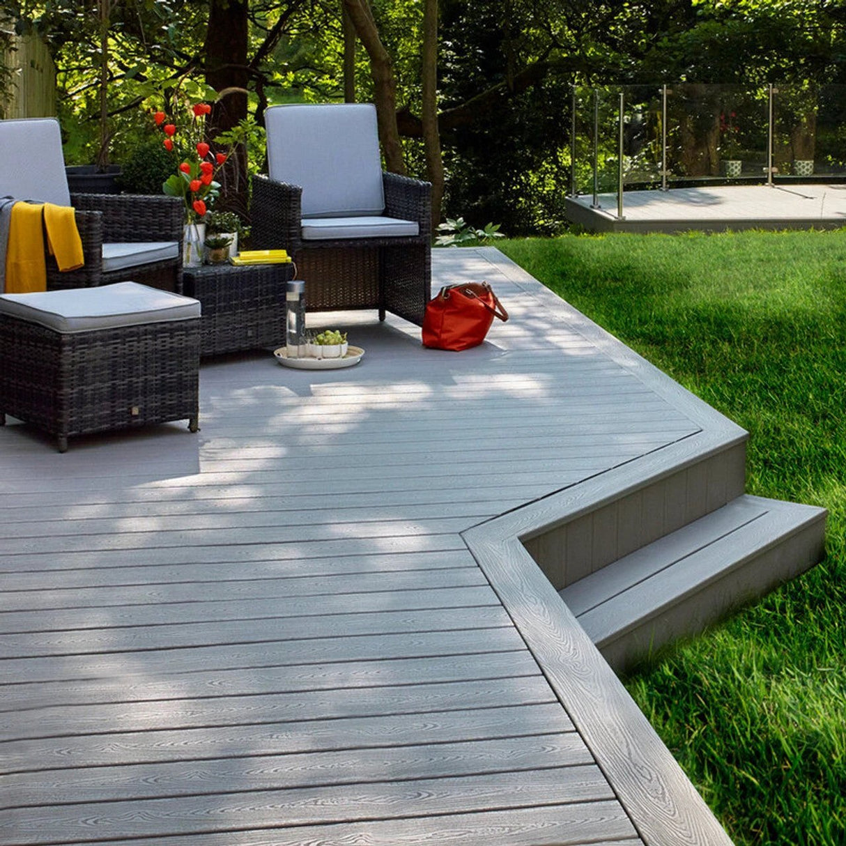 Trex Decking Board Composite Solid 25mmx140mm Gravel Path 3660mm - Armstrong Cheshire