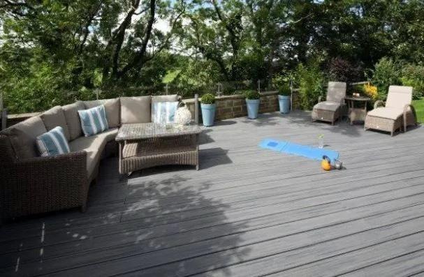 Trex Decking Board Composite Solid 25mmx140mm Island Mist 3660mm - Armstrong Cheshire