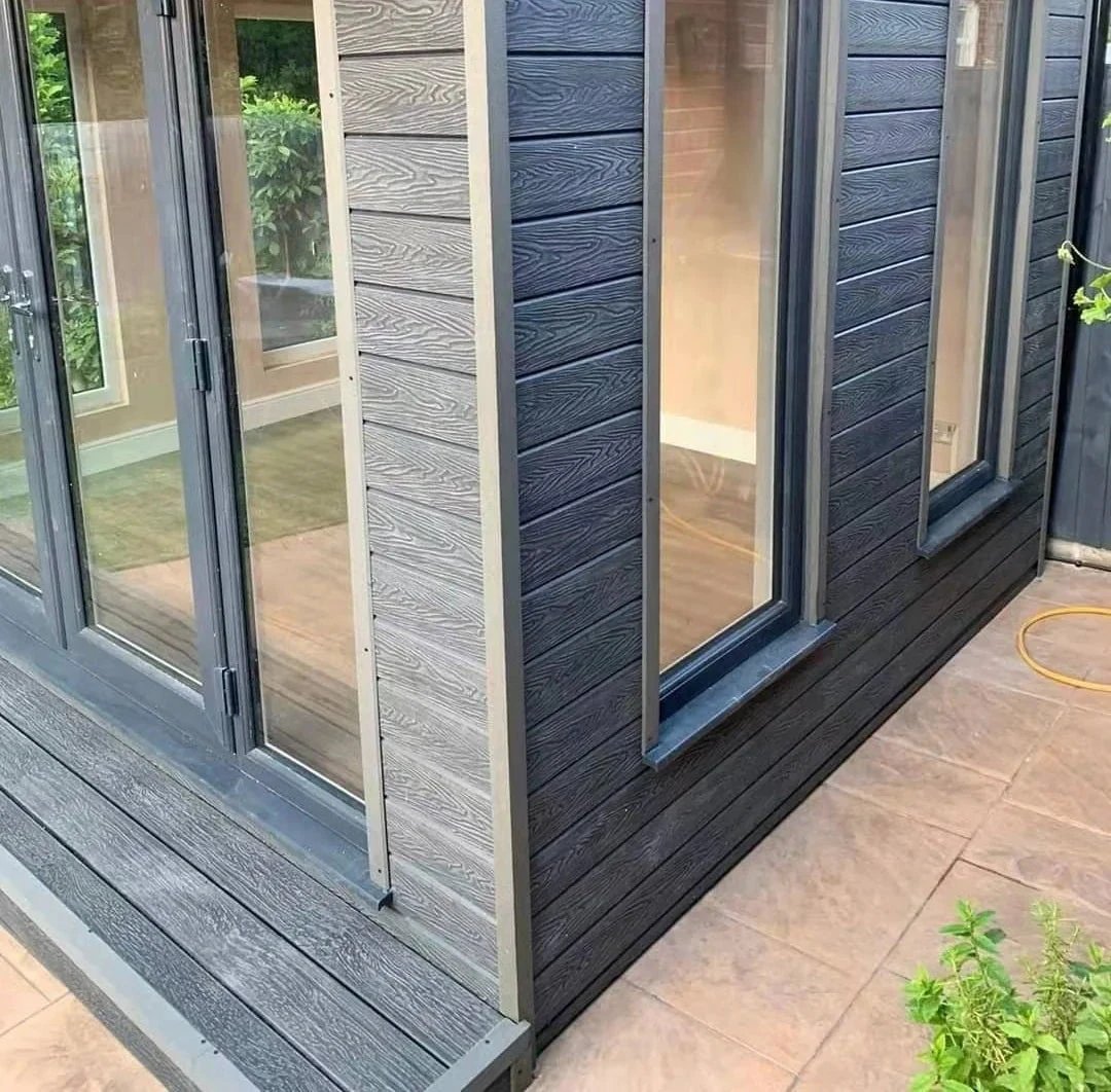 Triton Grey - Composite Shiplap Cladding - Board Width: 174mm (150mm coverage) x 3.6m by Triton