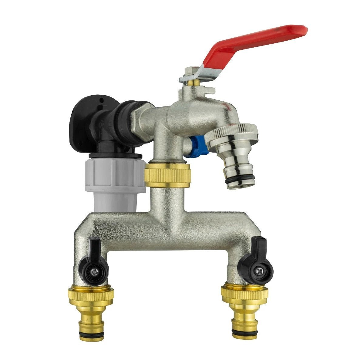 Wall Flange Kit 20mm MDPE - Double Tap with Triple Outlet - Armstrong Cheshire