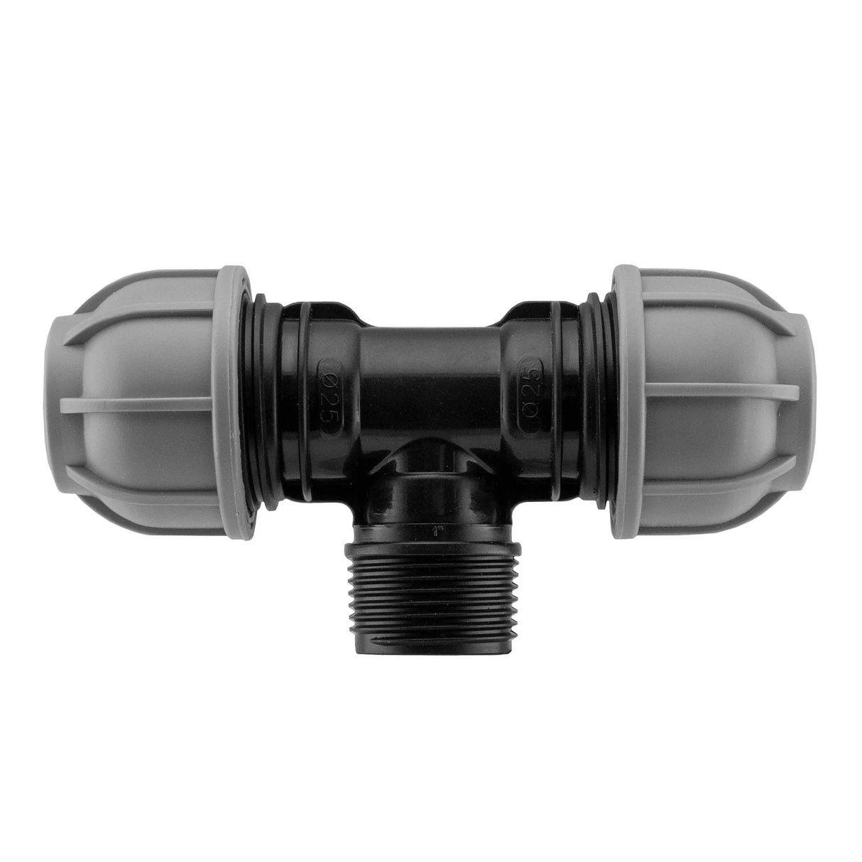 Wall Flange Kit 20mm MDPE - Lever Valve & 25mm MDPE Tee Outlet - Armstrong Cheshire
