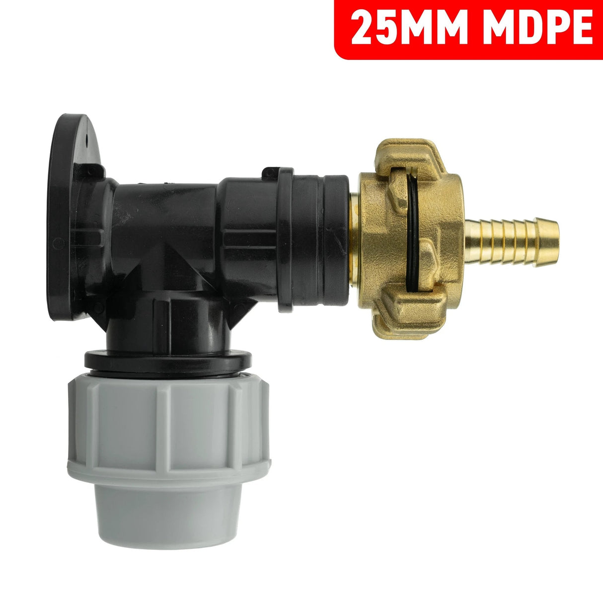 Wall Flange Kit 25mm MDPE + 13mm Barbed Geka Set - Armstrong Cheshire
