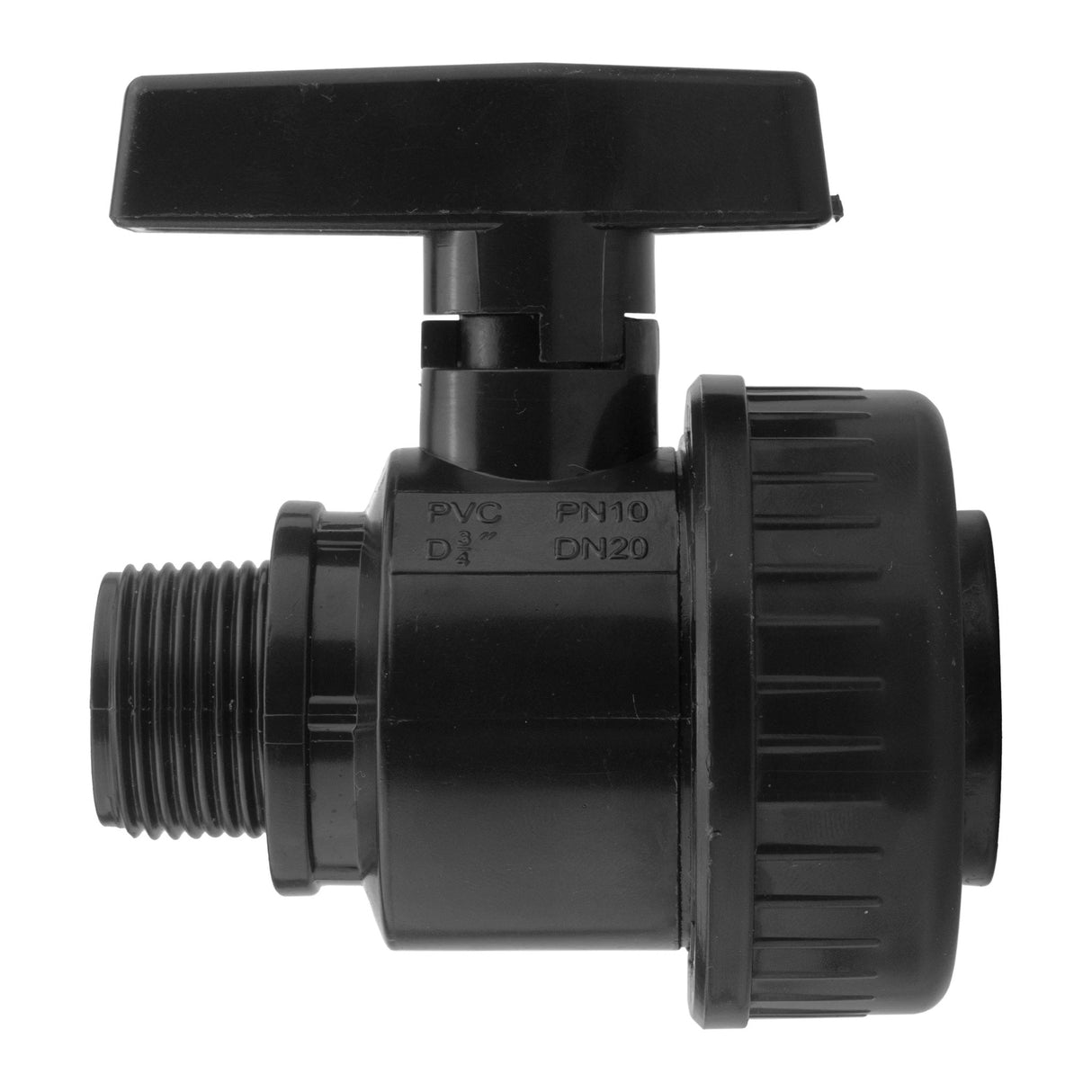 Wall Flange Kit 25mm MDPE + Large Plastic Valve 3/4" BSP - Armstrong Cheshire