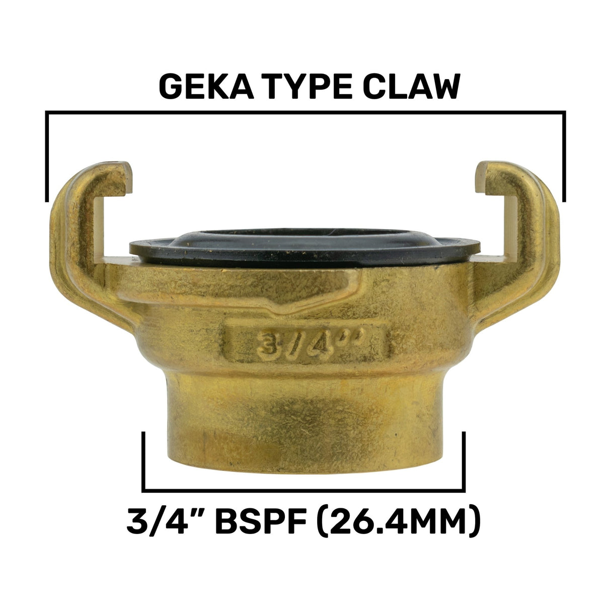 Wall Flange Kit 32mm MDPE + Valve + Geka - Armstrong Cheshire