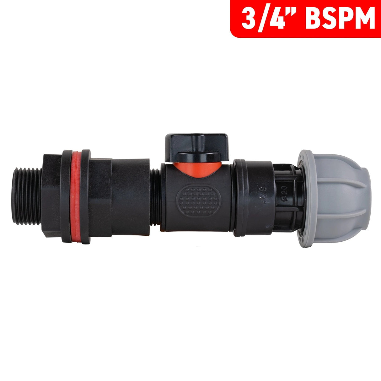 Water Butt Kit 3/4" with In-Line Valve + 25mm MDPE Joiner - Armstrong Cheshire