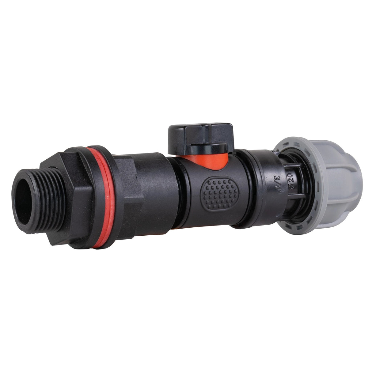 Water Butt Kit 3/4" with In-Line Valve + 25mm MDPE Joiner and Drill Bit - Armstrong Cheshire