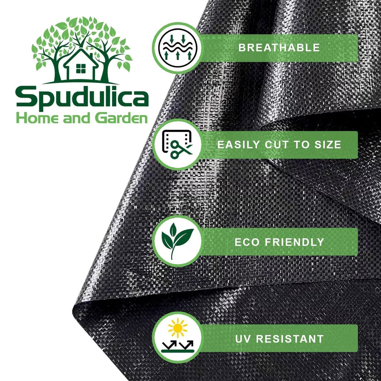 Weed Control Fabric Roll 50m2 100gsm by Spudulica