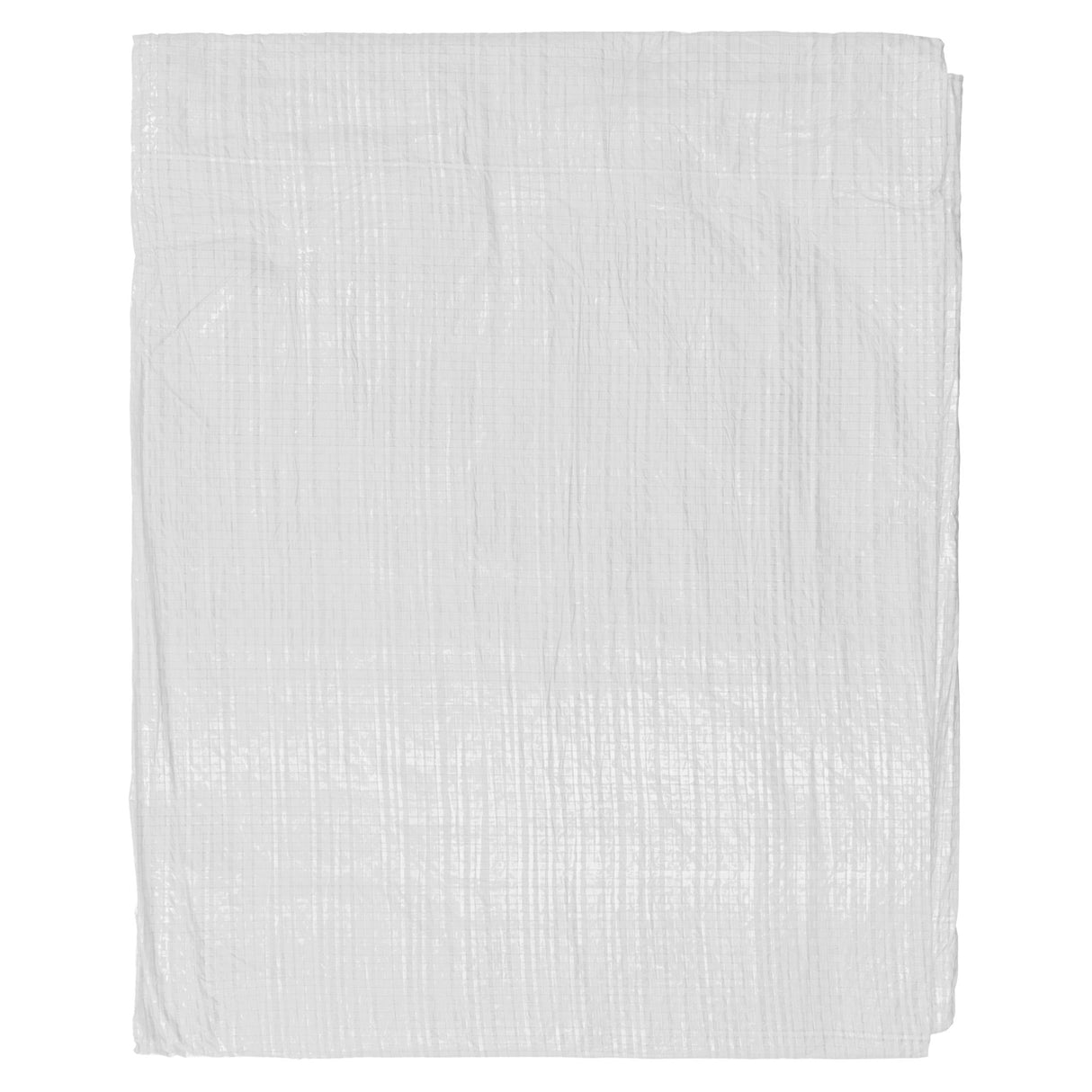 White M-Grade Tarpaulin with 10m of 6mm Bungee Rope and 10 x Screw Type Tarp Clips