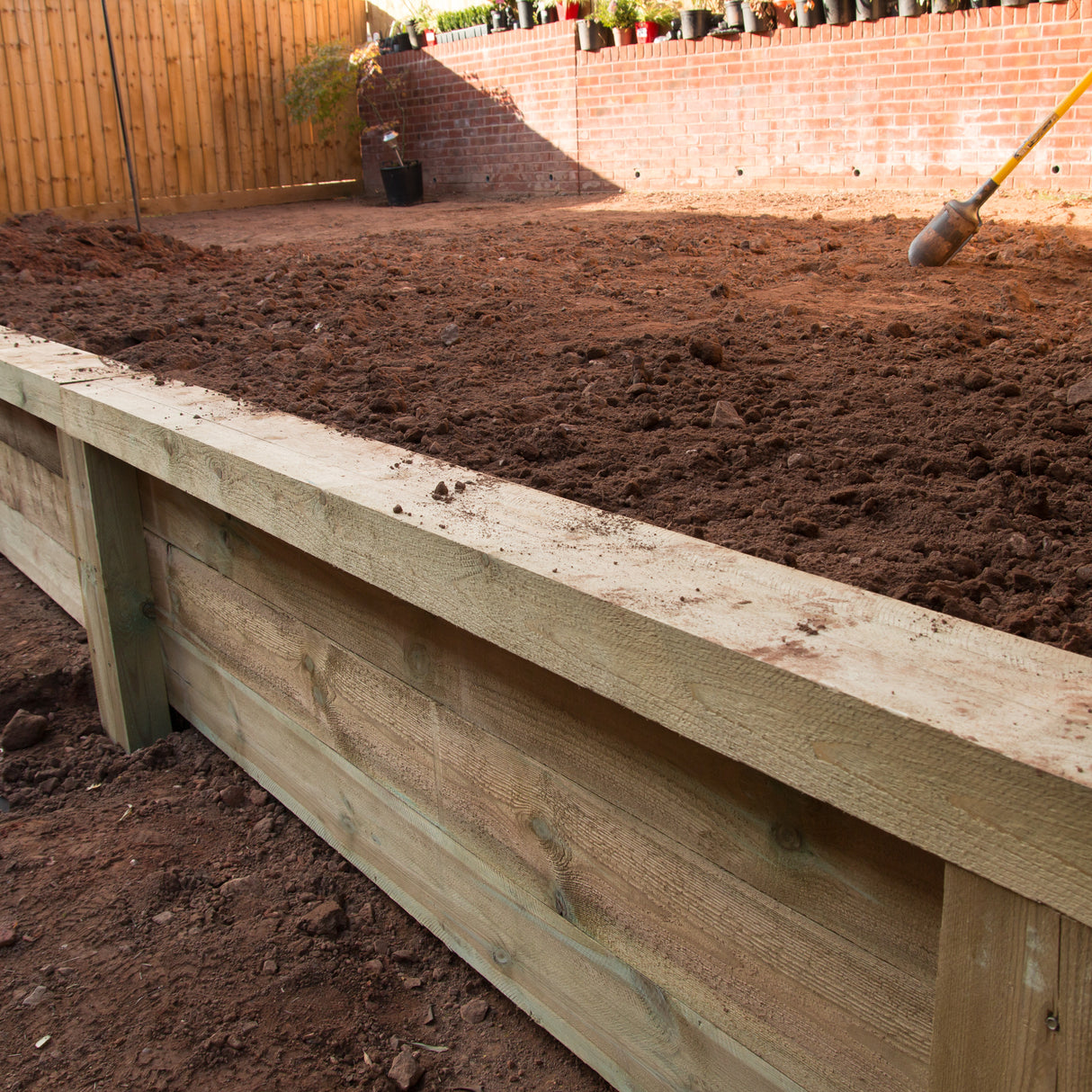 Garden Sleeper Softwood Treated Timber  2.4m 100x200mm