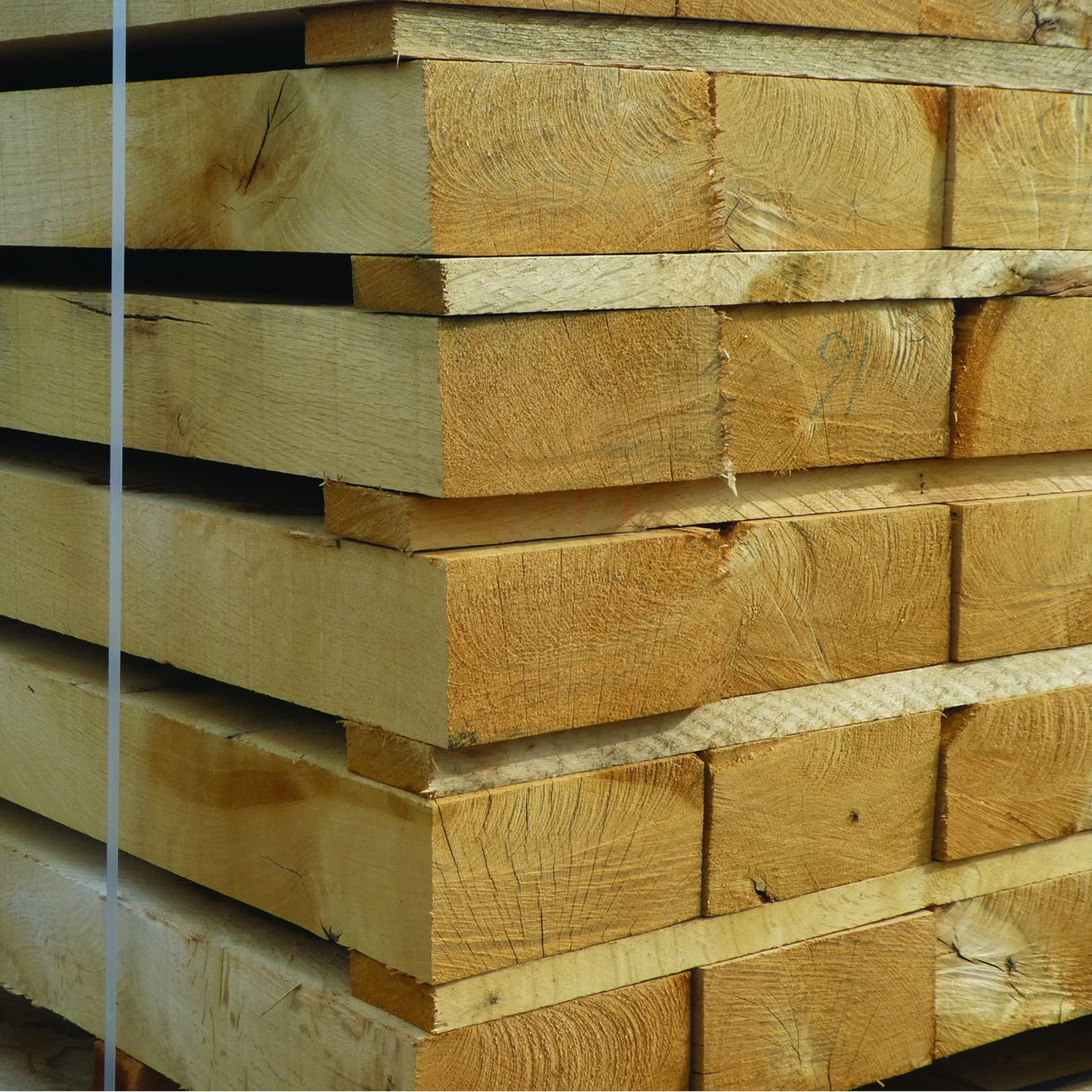 New Untreated Oak Sleepers - 100 x 200 x 2300mm