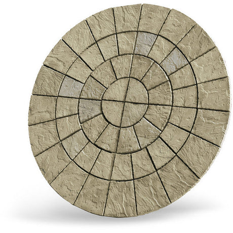 Patio Circle Kit Cathedral Paving 2.56m Weathered York