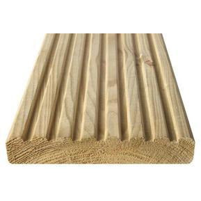 Treated Timber Decking Board 145mm x 27mm Finished Size