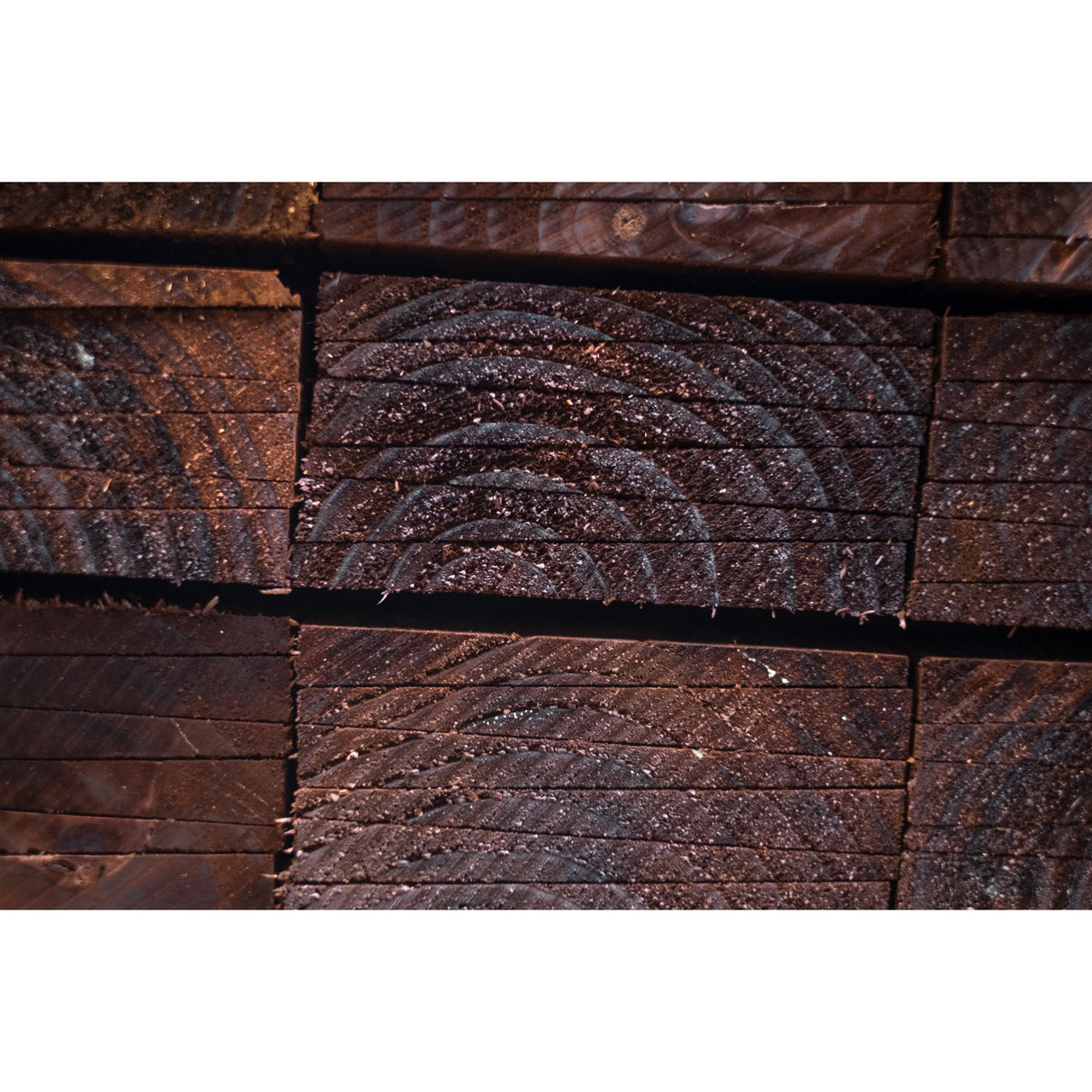 Feather Edge Fencing Boards Pressure Treated Brown 125mm in Packs