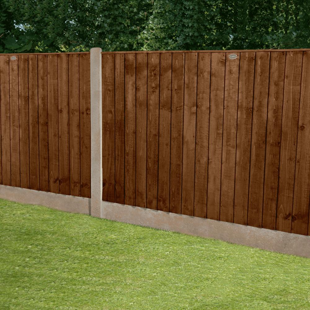Feather Edge Fencing Boards Pressure Treated Brown 125mm in Packs