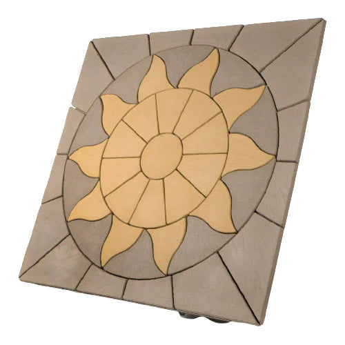 Aurora Circle 1.8m Paving Patio Kit Antique Grey-Armstrong Supplies