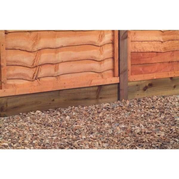 Brown Timber Gravel Board 150mm x 22mm (6x1) - Armstrong Cheshire