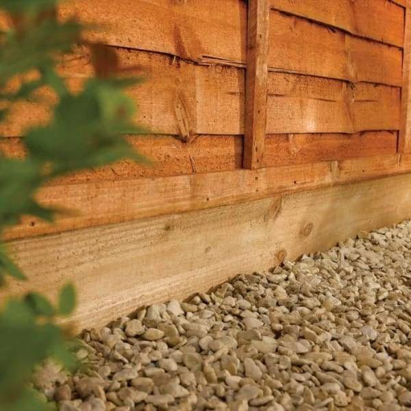 Brown Timber Gravel Board 150mm x 22mm (6x1) - Armstrong Cheshire