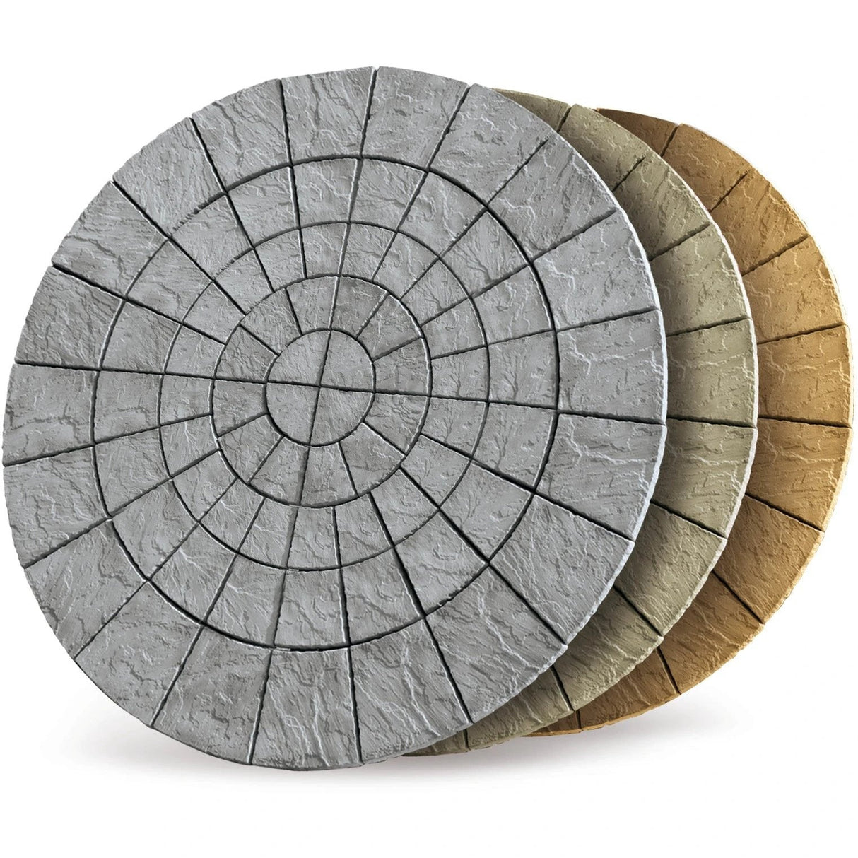 Cathedral Circle Concrete Paving Kit Weathered York 3.48m Diameter - Armstrong Cheshire