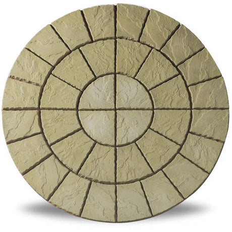 Patio Circle Kit Cathedral Paving 1.8m Weathered York