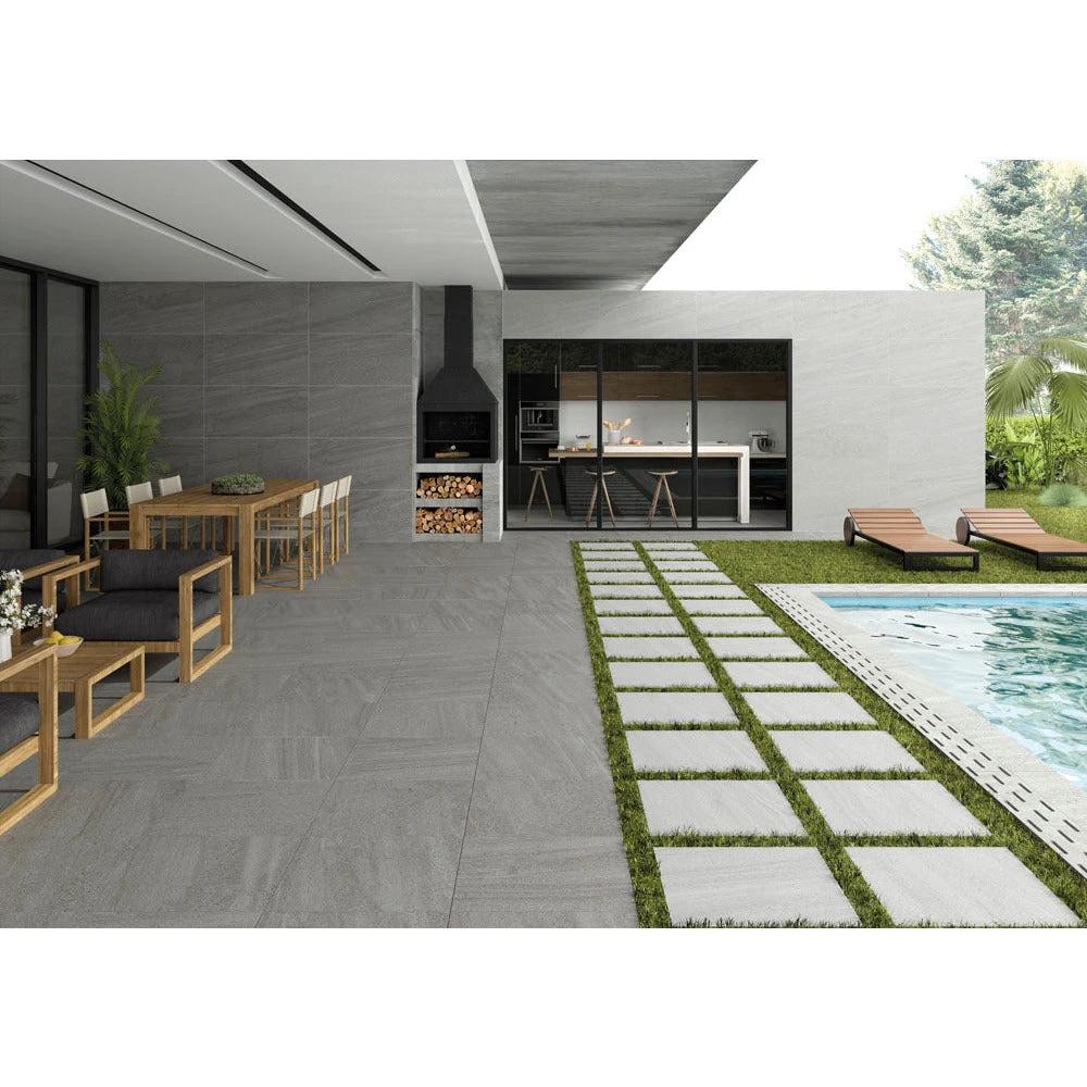 Courtyard Porcelain Paving 600x600x20mm 25.92m2 Value Packs - Armstrong Cheshire