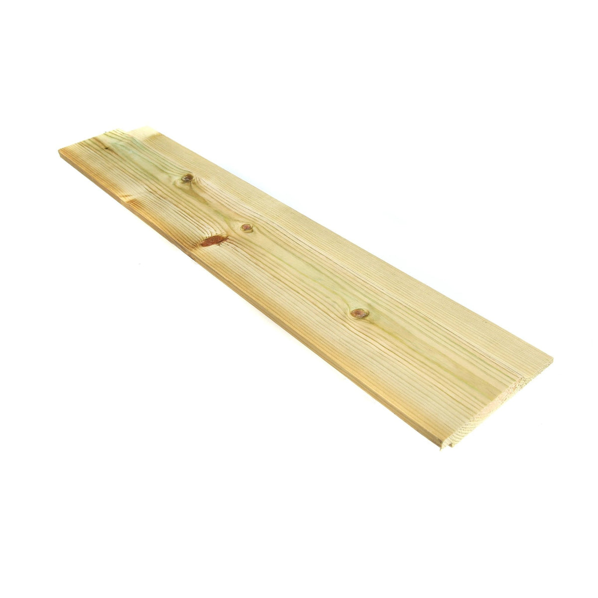 Green Treated Wooden Shiplap Cladding 19mm x 125mm (5x3/4") - Armstrong Cheshire