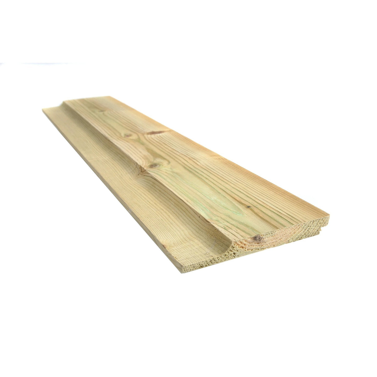 Green Treated Wooden Shiplap Cladding 19mm x 125mm (5x3/4") - Armstrong Cheshire