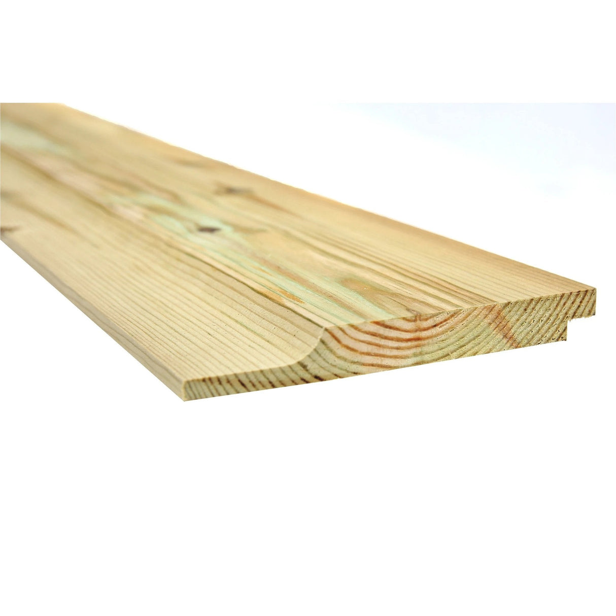 Green Treated Wooden Shiplap Cladding 19mm x 125mm (5x3/4") - Armstrong Cheshire