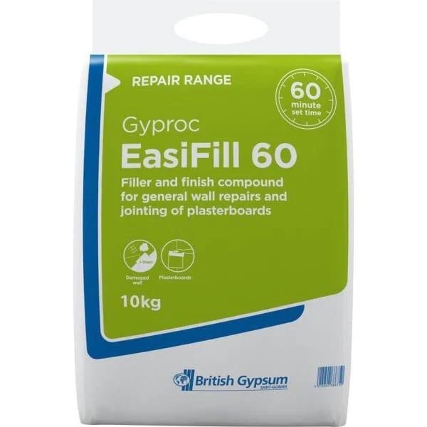 Gyproc Easi Fill 60 -10kg Bag - Armstrong Cheshire