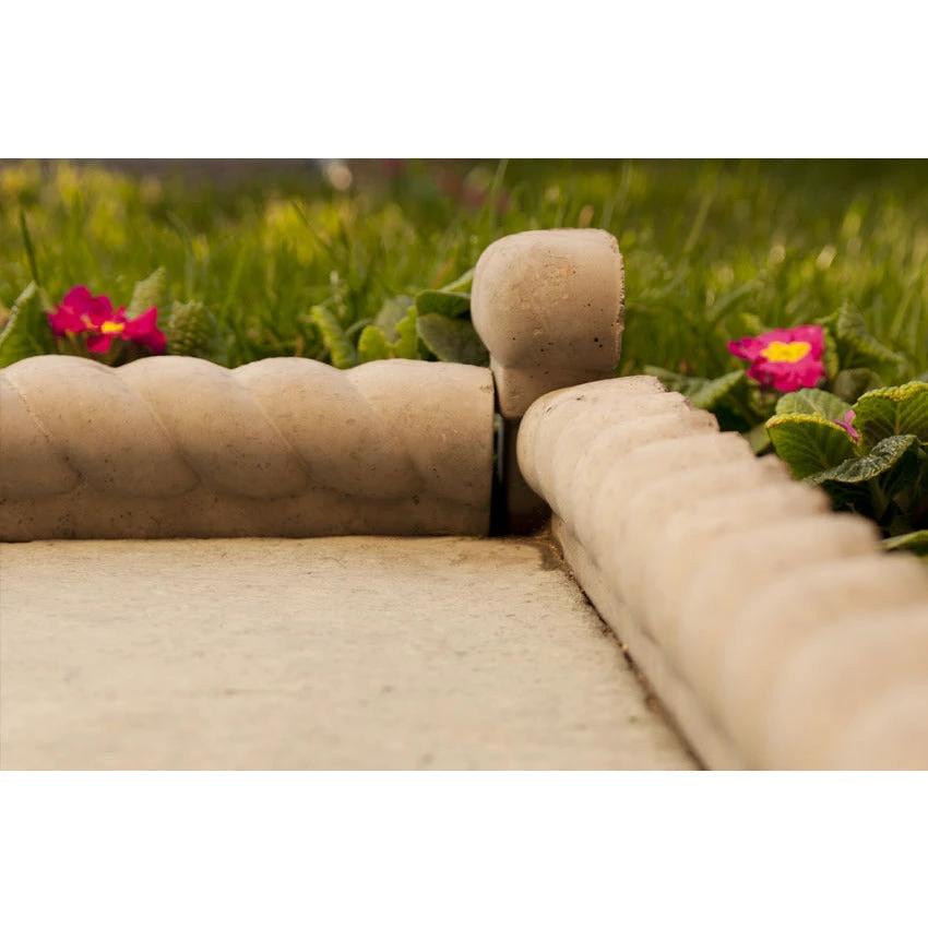 Half Rope Top Decorative Concrete Edging Pack of 50 - Armstrong Cheshire