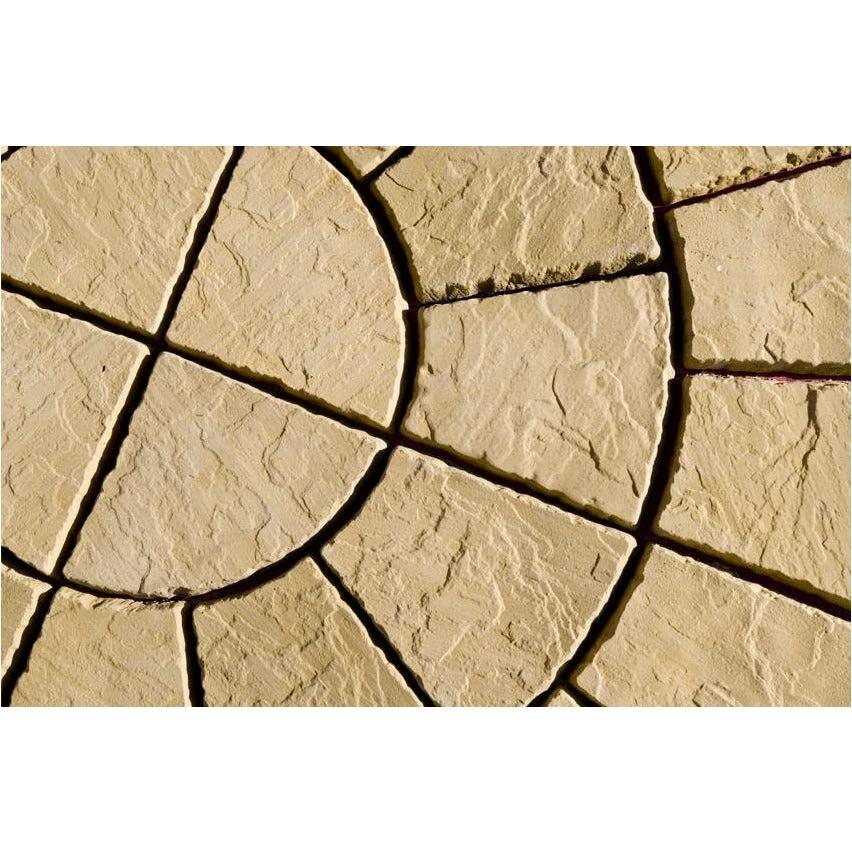 Patio Circle Concrete Paving Kit Cathedral Circle 1.8m Diameter Barley - Armstrong Cheshire