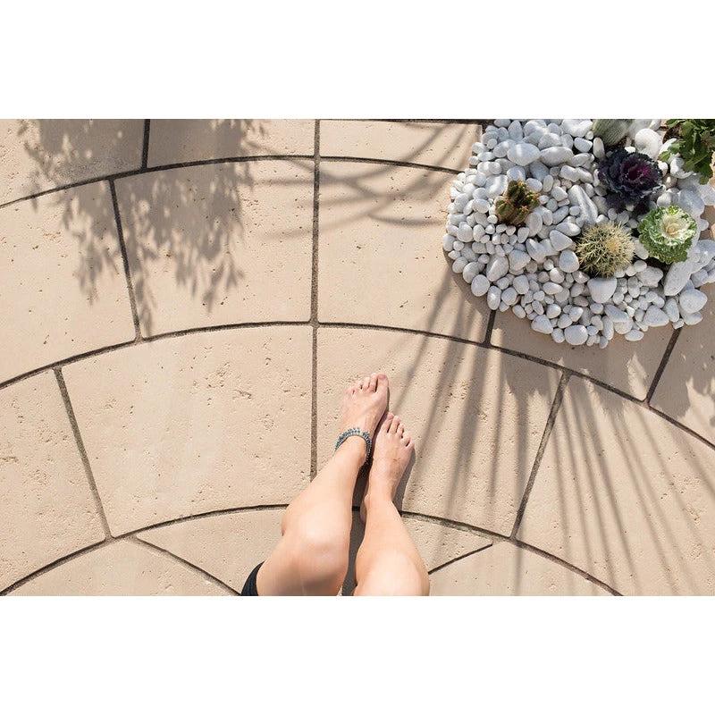 Piccolo Oval Paving Patio Kit 2.64m2 Limestone - Armstrong Cheshire