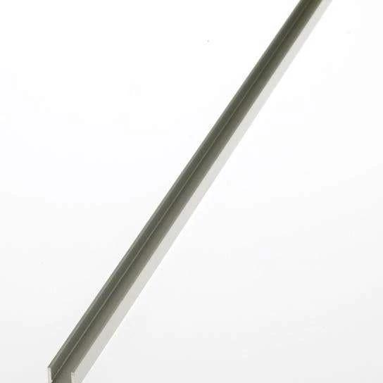 Rothley U' Profile - Anodised Alumium - Silver 10mm x 11.5mm x 1.5mm x 2m - Armstrong Cheshire