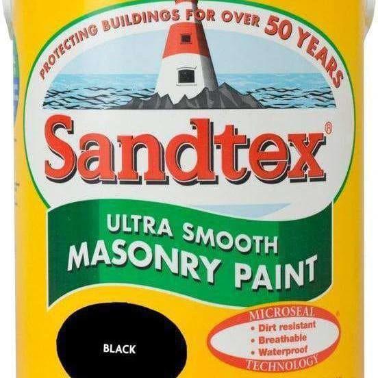 Sandtex Smooth Masonry 2.5L Black - Armstrong Cheshire