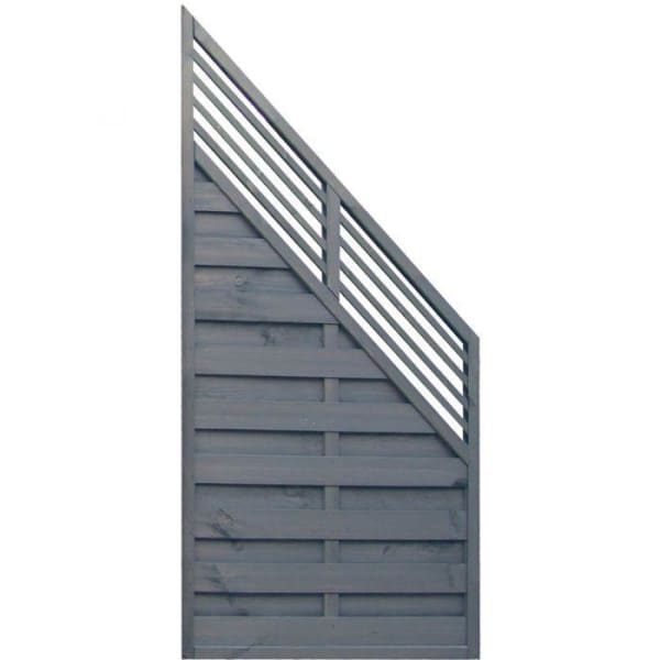 Sorrento Slat Top Painted Screen Angled - Fence Panels (5666483830947)