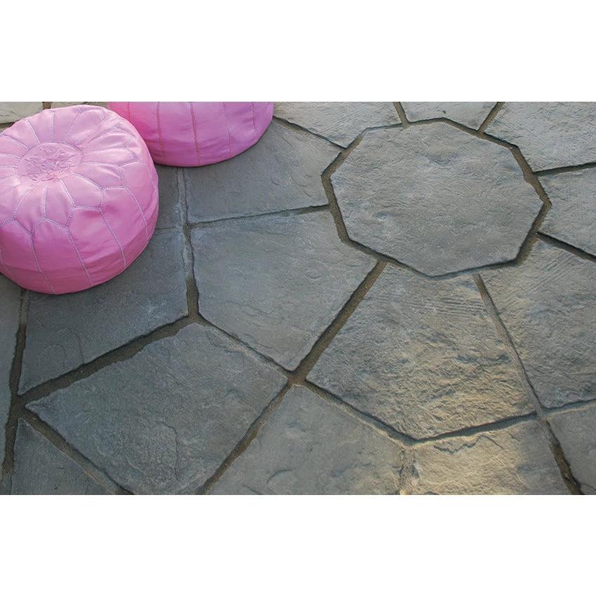 Stratford Octagon Concrete Paving Patio Kit Antique Grey 5.06m2 - Armstrong Cheshire