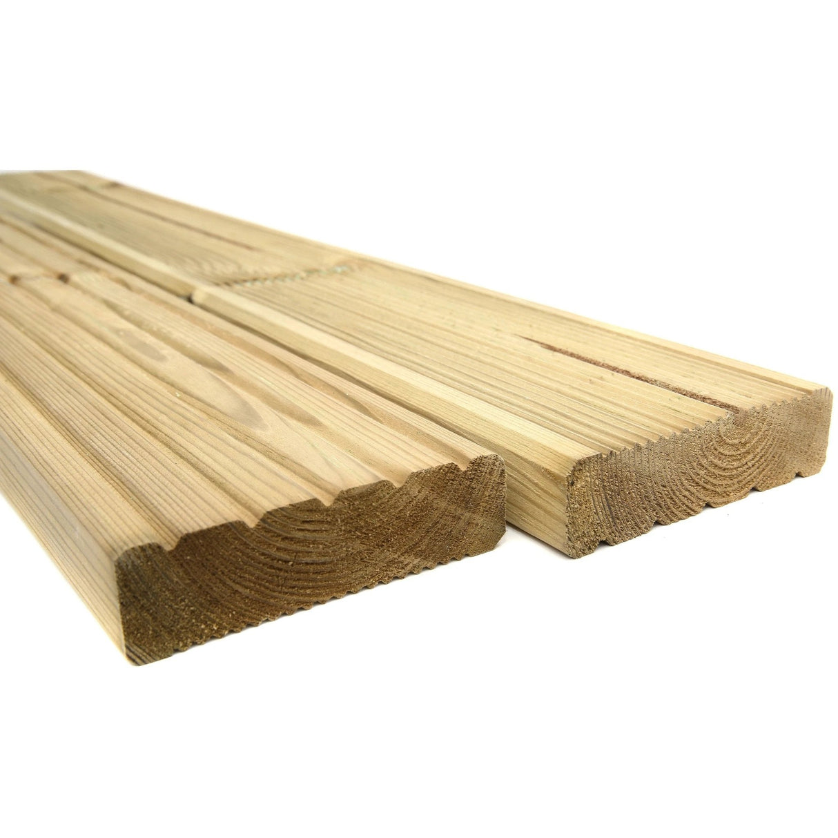 Treated Heavy Duty Timber Decking Board Packs 120mm x 35mm finished size - Armstrong Cheshire