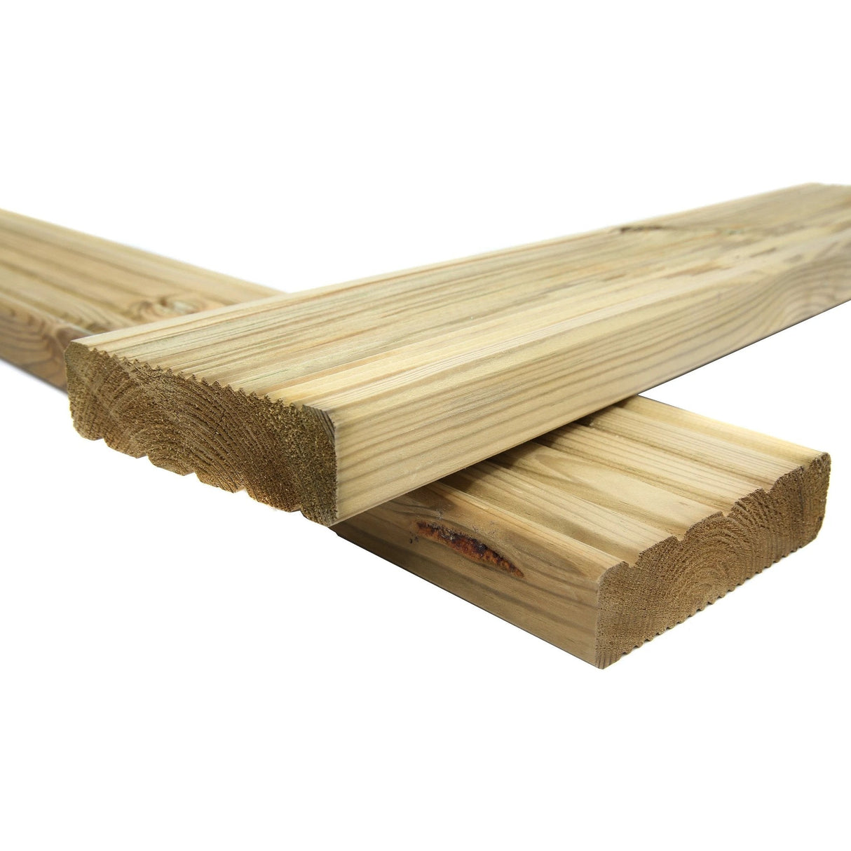 Treated Heavy Duty Timber Decking Board Packs 120mm x 35mm finished size - Armstrong Cheshire